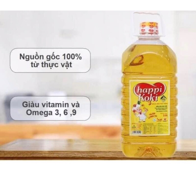 Dầu ăn Happy 5l
