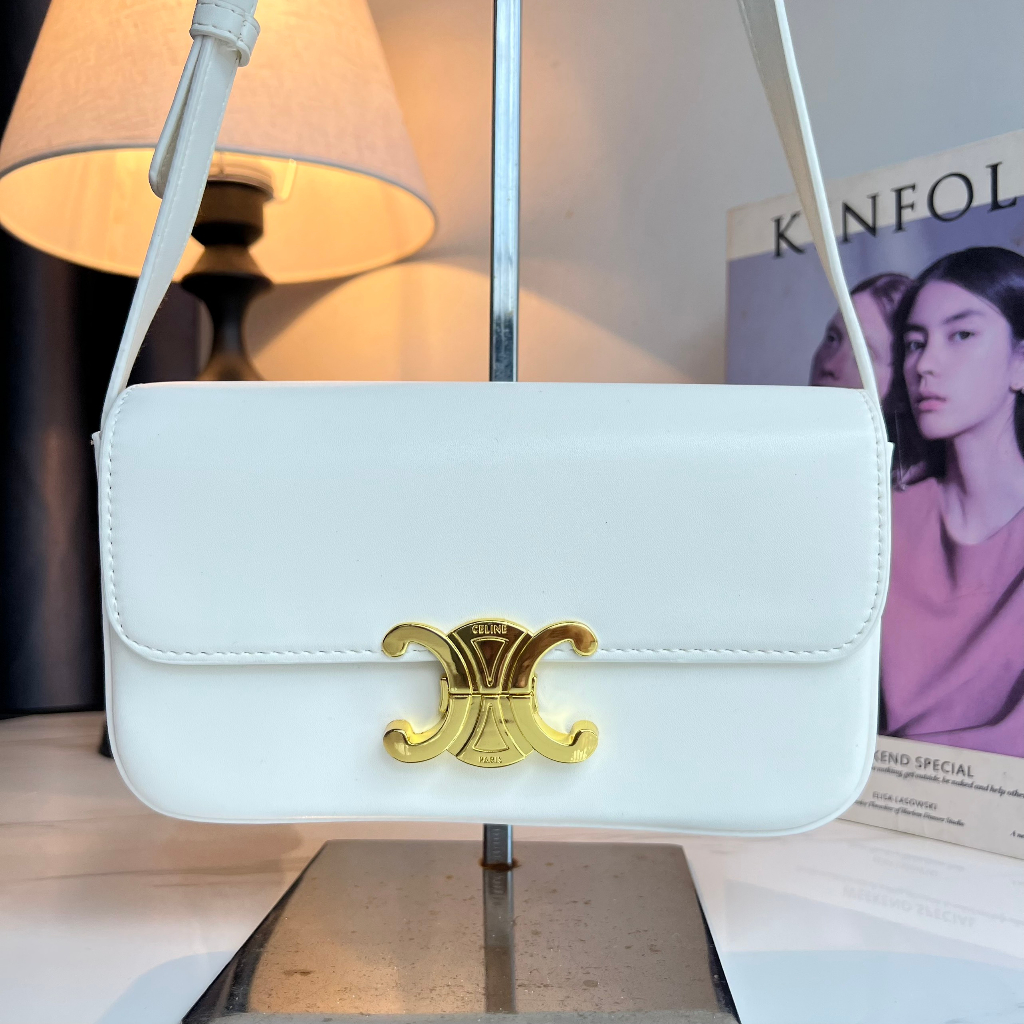 Túi kẹp nách nữ ce line siêu hot 20cm x 12cm x 4cm full box đen