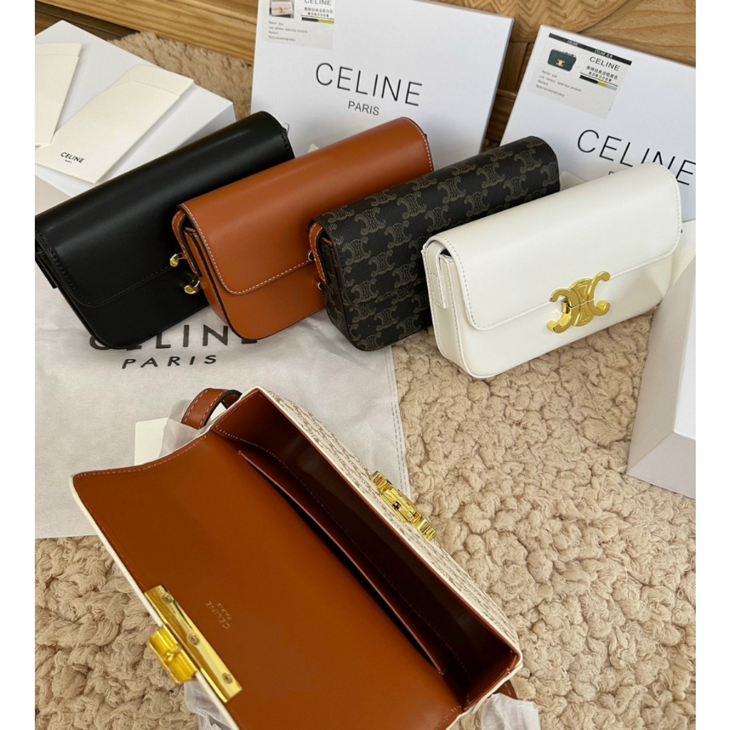 Túi kẹp nách nữ ce line siêu hot 20cm x 12cm x 4cm full box đen