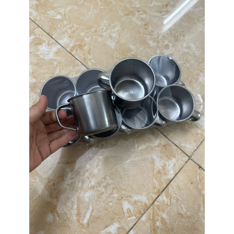 Cốc inox ,ca inox cho bé , an toàn vê sinh , dễ dàng mang đi ,ca 7cm