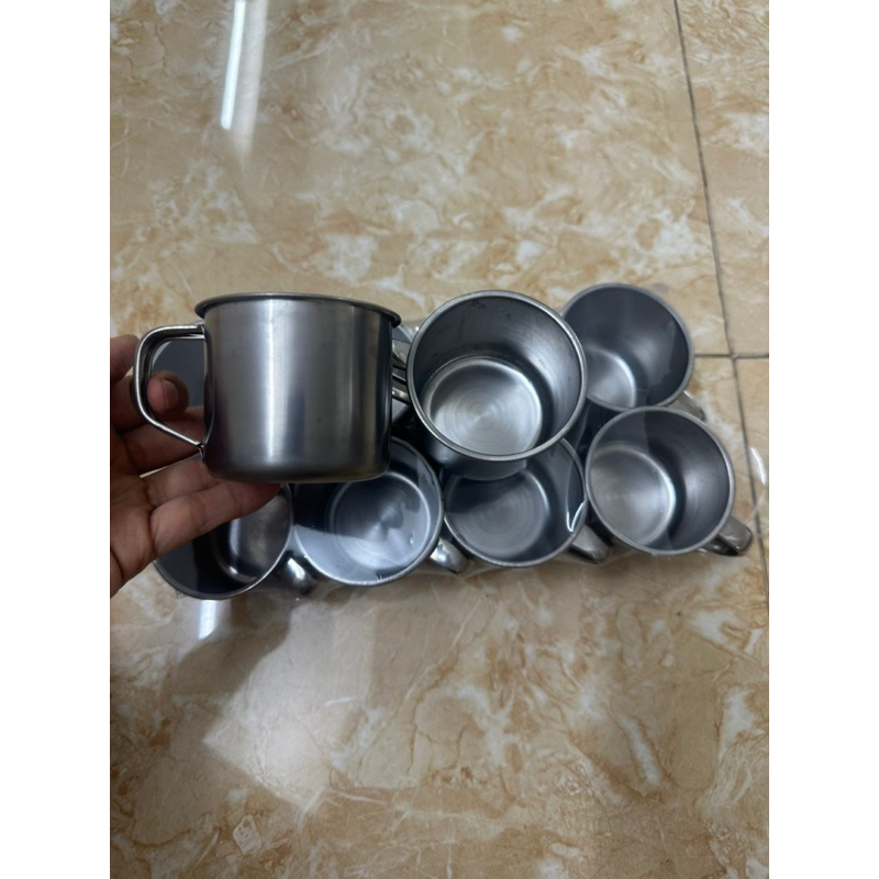 Cốc inox ,ca inox cho bé , an toàn vê sinh , dễ dàng mang đi ,ca 7cm