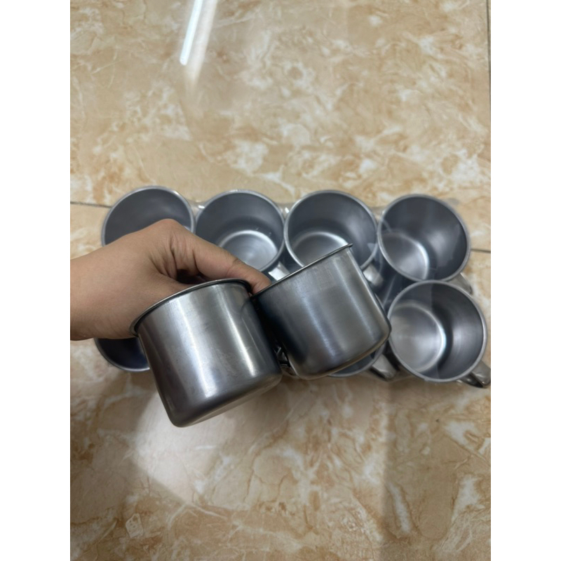 Cốc inox ,ca inox cho bé , an toàn vê sinh , dễ dàng mang đi ,ca 7cm