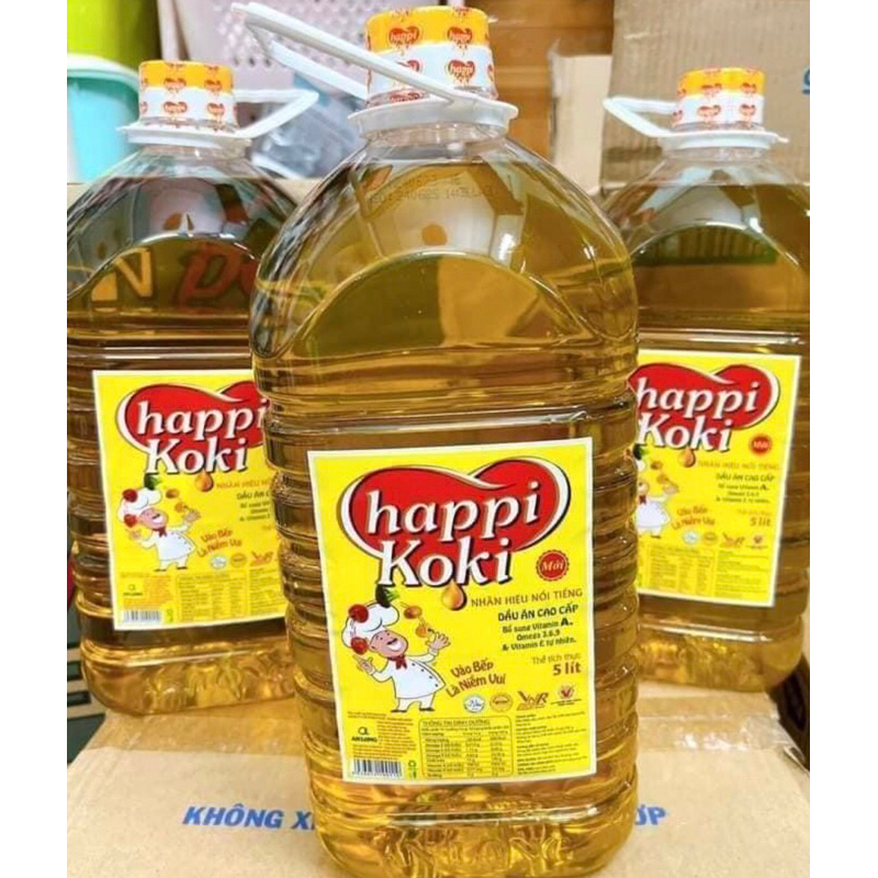 Dầu ăn Happy 5l