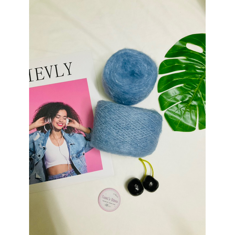 Yarn - Len Mohair Nhật - Sợi mảnh và đẹp - Siêu ấm Siêu dôi sợi