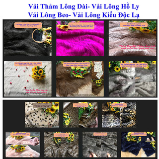 ☀️NHIỀU MÀU - VẢI LÔNG DÀI LÔNG HỒ LY | THẢM LÔNG DÀI Sang Trọng Dùng Chụp Ảnh Sản Phẩm Lót Bàn Trang Điểm, Tủ Kệ, Decor