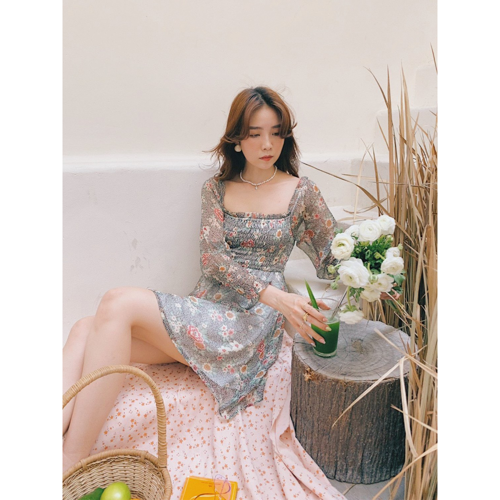 Đầm chun hoa Fenne Dress Gem Clothing SP060445