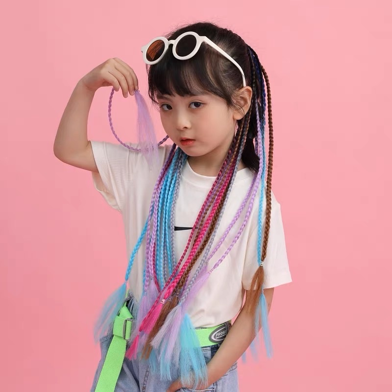 Tóc Giả Tết thời trang Phong Cách Hip Hop TeenGirl MyBaby