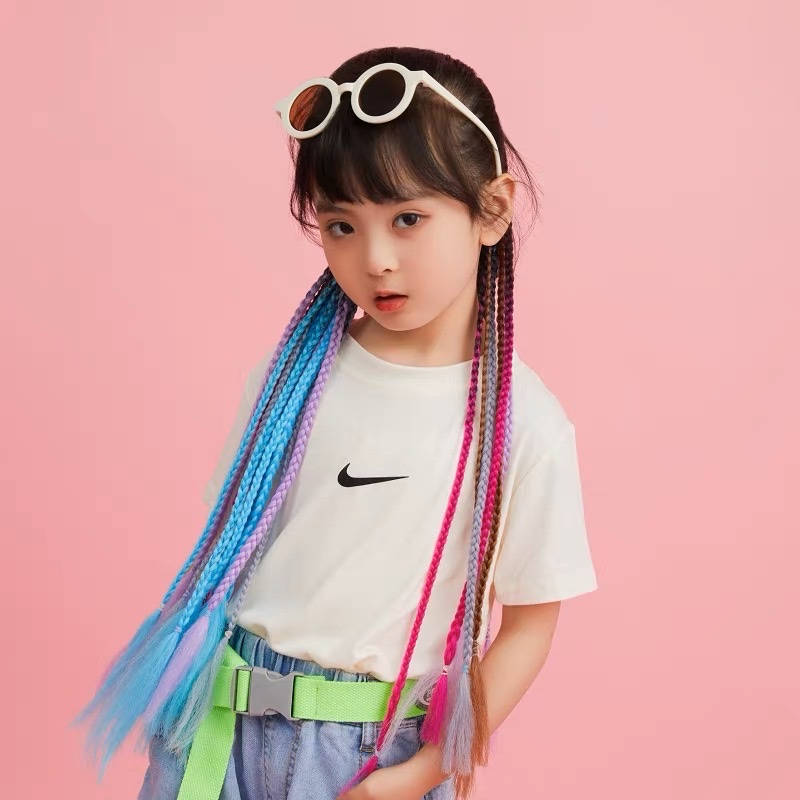 Tóc Giả Tết thời trang Phong Cách Hip Hop TeenGirl MyBaby