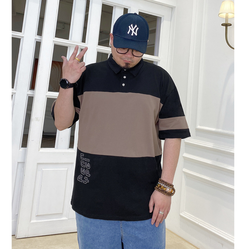 Áo POLO Nam Big Size Revered - 65kg-188kg - Phối 2 Màu Thời Trang, Năng Động, Thoải Mái, Xu Hướng Mới