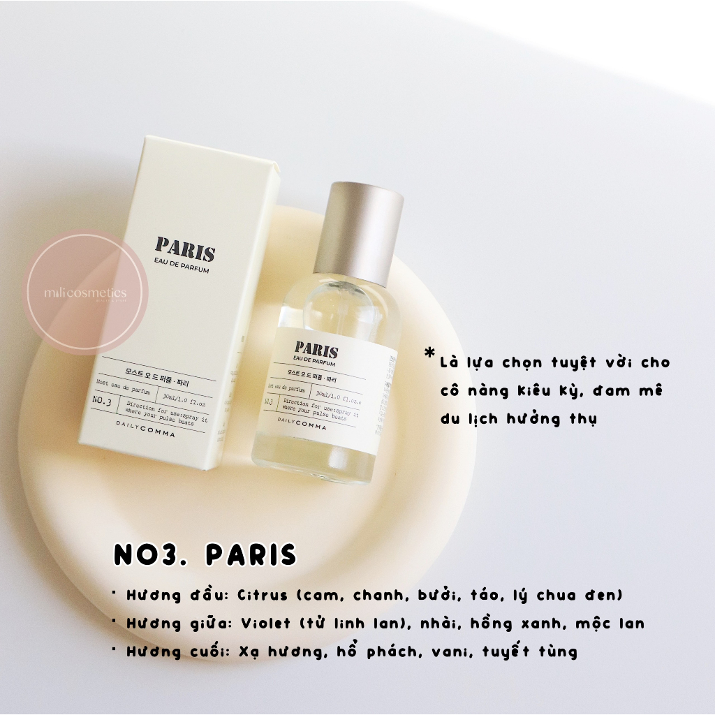Nước hoa nội địa Hàn DailyComma