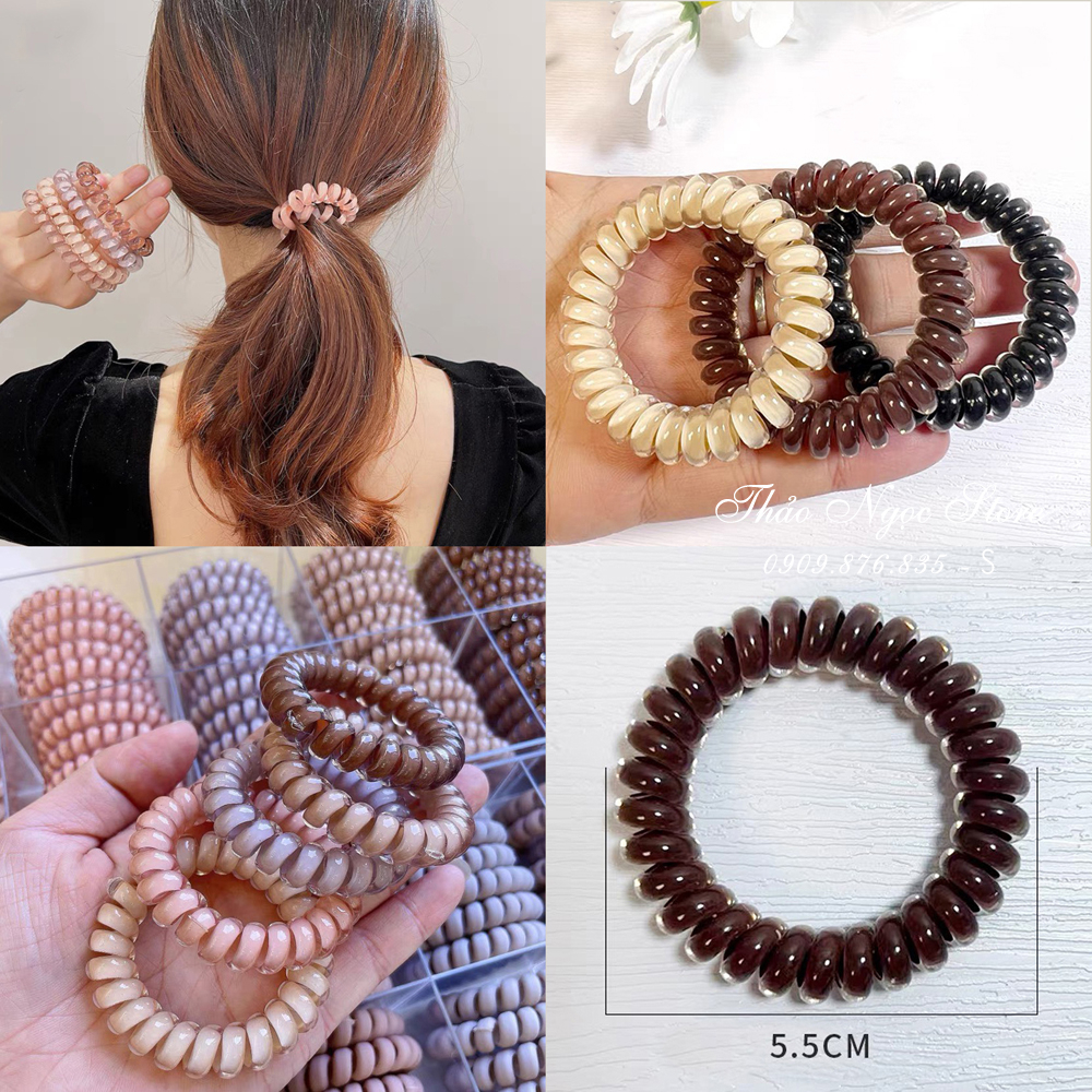 Dây buộc tóc thỏ, dây cột tóc hình mặt cười thời trang, dây thun, kẹp tóc nữ, co giãn tốt, đơn giản, cao cấp!