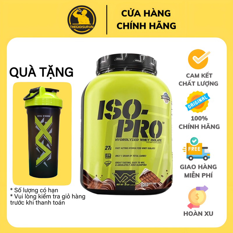 ISO PRO Thực Phẩm Bổ Sung Protein 100% HYDROLYZED WHEY ISOLATE VitaXtrong