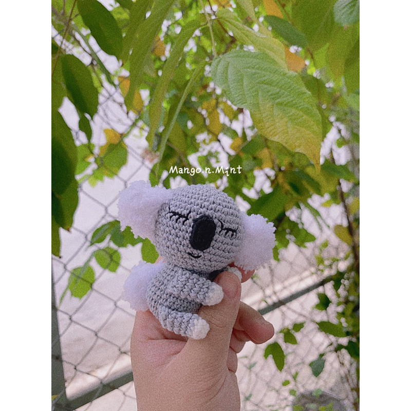 Móc khoá len handmade Gấu koala