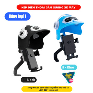 (Hàng Loại 1) Kẹp Điện Thoại Che NẮNG MƯA Kèm Mũ Bảo Hiểm Mini Gắn Xe Máy, Moto Chắc Chắn Cho GRAP Xe Ôm, Giá Đỡ đt