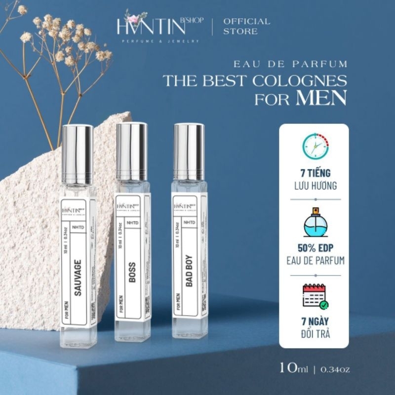 Nước Hoa Nam Hantinb'shop Perfume & Jewelry Lịch Lãm, Độ Lưu Hương 7 Tiếng 10ML/Chai