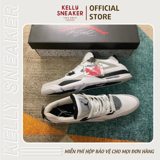 [KELLY SNEAKERS] Giày Thể Thao Sneaker Jordan 4 “Black&White”(ẢNH THẬT + HÀNG SẴN)