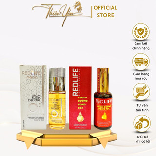 Tinh dầu serum dưỡng bóng tóc phục hồi nuôi dưỡng tóc bóng mượt redlife nano 50ml