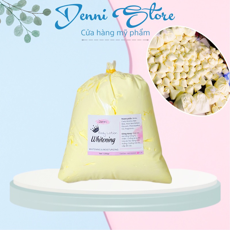 Lẻ bịch 1kg kem dẻo đặc màu vàng