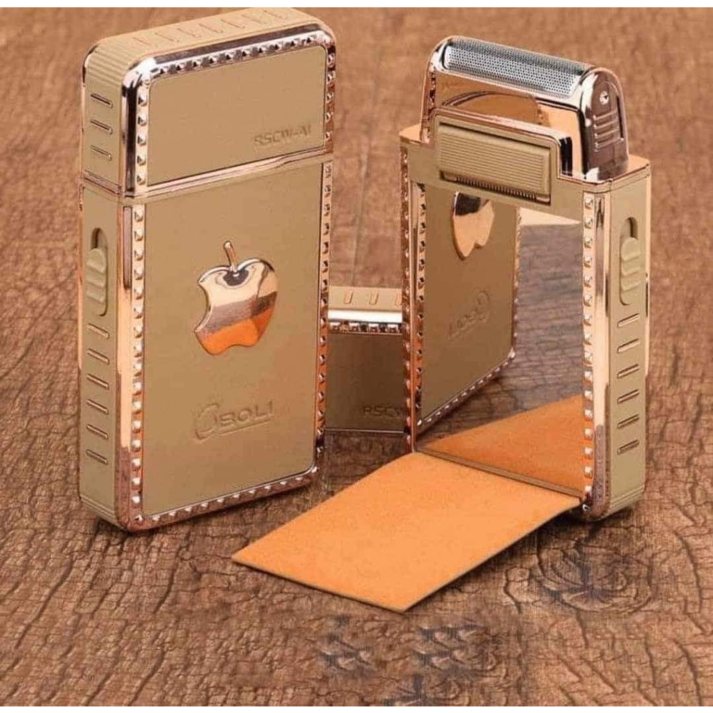 Máy Cạo Râu Mạ Vàng Cao Cấp Hình Quả Táo Đa Năng 2023