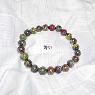 Vòng tay chuỗi đá Dragon Blood Stone size 8li tự nhiên