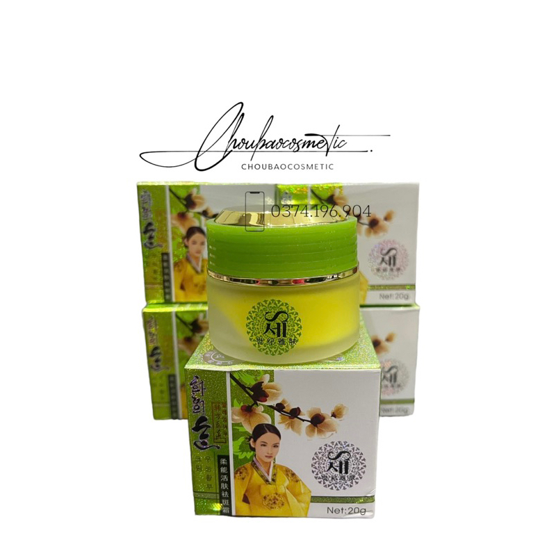 Kem hoa anh đào lá mạ cô gái hàn quốc 20g