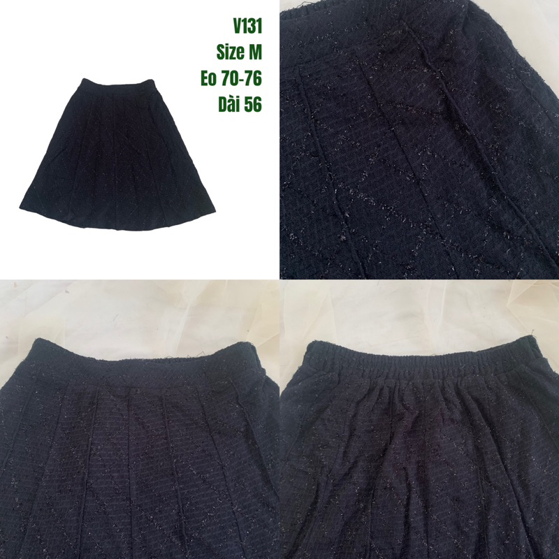 Chân váy chữ A, bút chì, xoè, đuôi cá ngắn dài các kiểu 2hand Nhật si ảnh thật