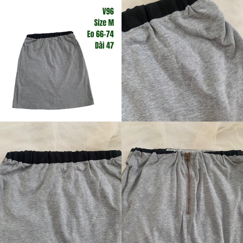 Chân váy chữ A, bút chì, xoè, đuôi cá ngắn dài các kiểu 2hand Nhật si ảnh thật