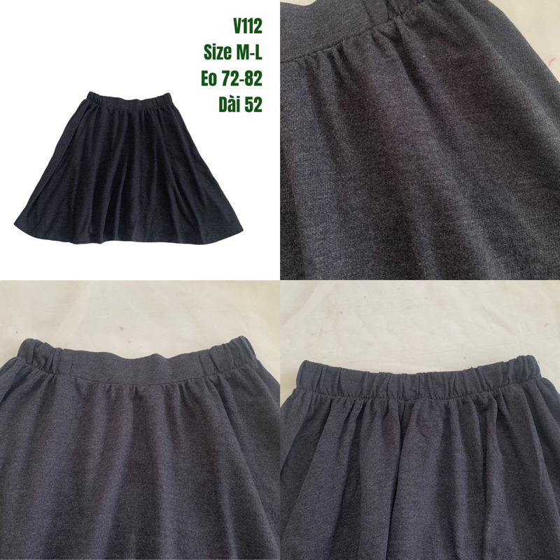 Chân váy chữ A, bút chì, xoè, đuôi cá ngắn dài các kiểu 2hand Nhật si ảnh thật