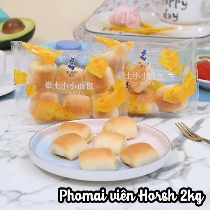 (DATE MỚI) COMBO 3 GÓI BÁNH MÌ PHÔ MAI VIÊN ÔNG GIÀ HORSH