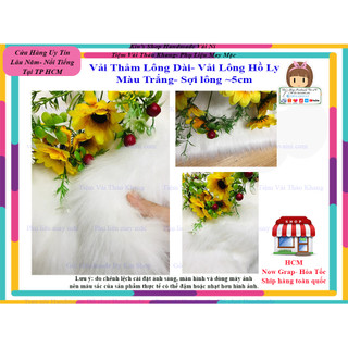 ☀️Vải Lông Dài Lông Hồ Ly Màu Trắng Siêu Đẹp Dùng Làm Thảm Nền Chụp Ảnh Sản Phẩm, Lót Bàn Tủ Kệ, Trang Trí Nội Thất☀️