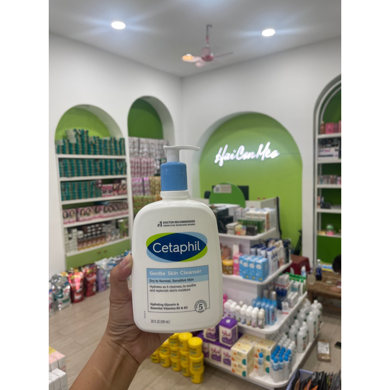 Sữa rửa mặt Cetaphil Gentle Skin Cleanser mẫu mới 591ml-118ml