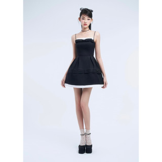 Đầm bigsize hai dây dáng ngắn phối nơ sexy ( Thời trang Vicky G - Anitagreen ) HN0923