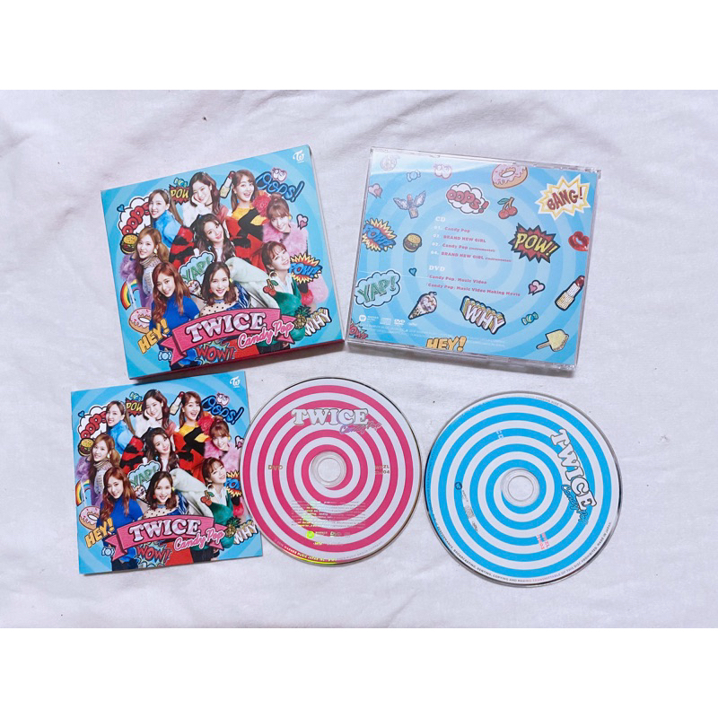Twice japan album Candy POP đã khui seal, gồm CD DVD và Mini booklet như hình