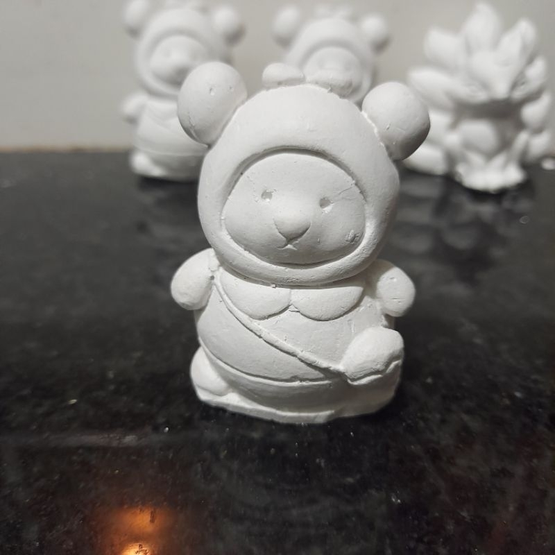 Combo 20 tượng thạch cao gấu balo mini hottrend