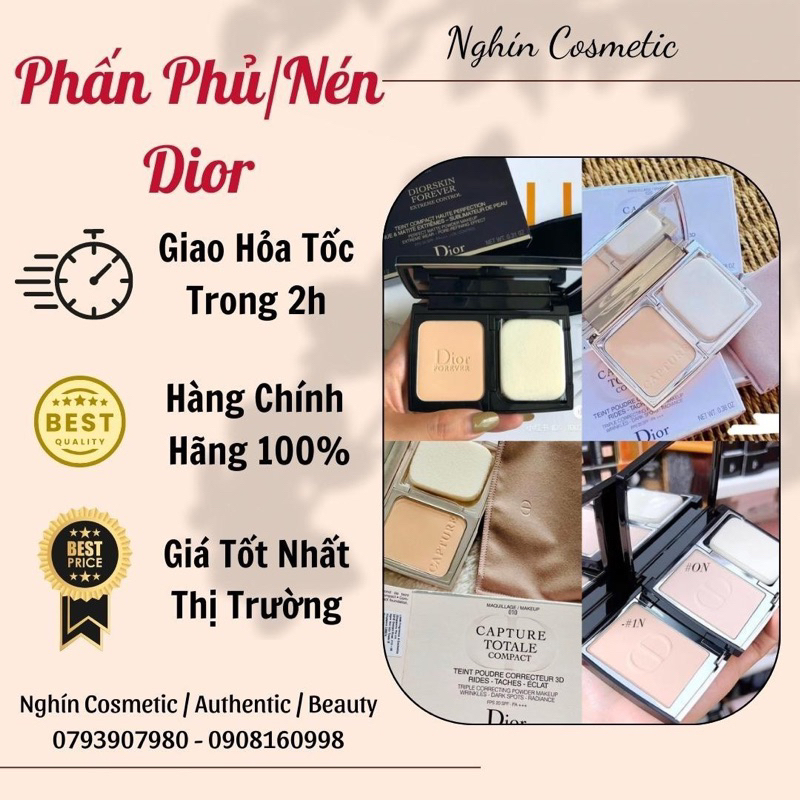 Phấn phủ Dior Capture Totale/Dior Forever Phấn Nén Dior kèm dầu - Chính Hãng