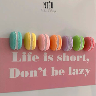 Nam châm tủ lạnh trang trí hình macaroon (màu gửi ngẫu nhiên)
