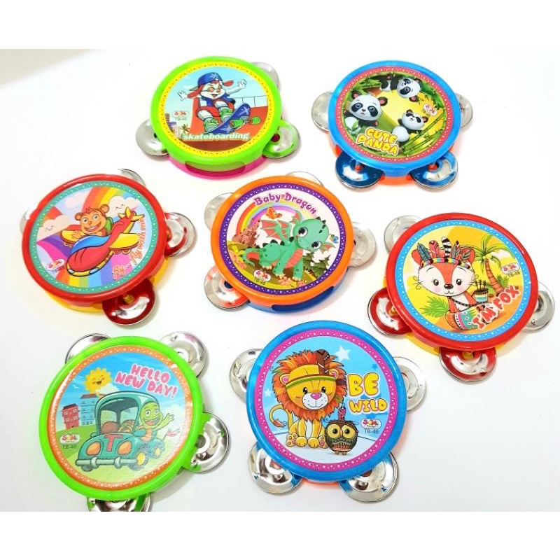 Đồ Chơi Trống Lắc Tay Bằng Nhựa Mầm Non Phèn Phèn