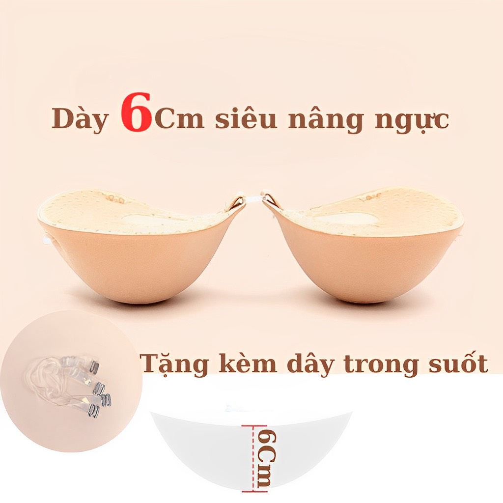Áo Dán Nâng Ngực Đệm Dày 6cm Cài Trước Tạo Khe Siêu nâng  P41
