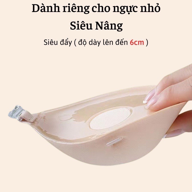 Áo Dán Nâng Ngực Đệm Dày 6cm Cài Trước Tạo Khe Siêu nâng  P41