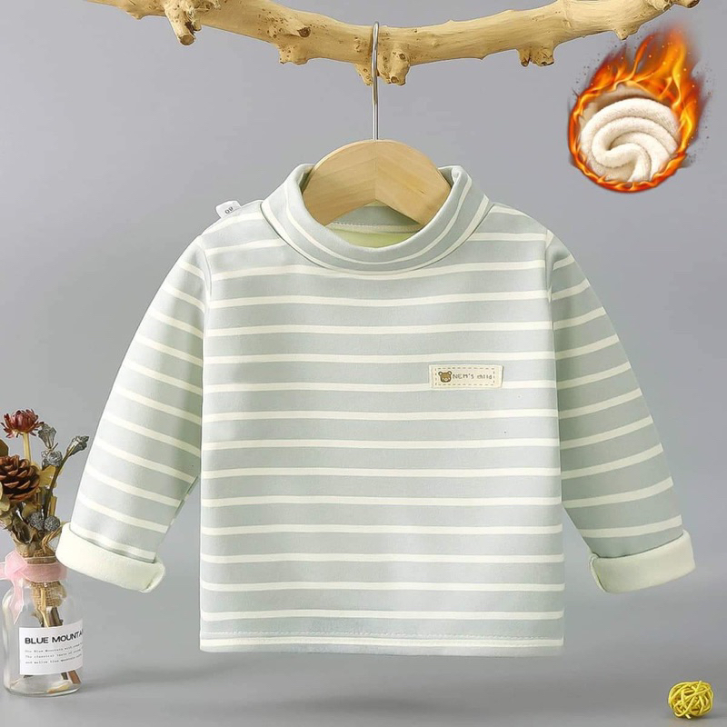 Áo giữ nhiệt lót nỉ  nhung mềm mịn, dày ấm, hàng Quảng Châu cho bé  6-42kg