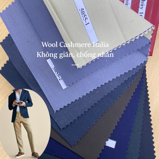 [5055] Vải Cashmere Italia May Quần Tây, Vest, Âu Phục Nam Cao Cấp 6 Màu