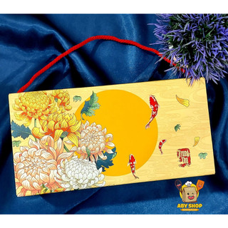 Hộp trung thu 2 bánh thu cúc vàng ⚡ GIÁ TỐT NHẤT ⚡ hộp đựng bánh trung thu cúc vàng 125g-250g