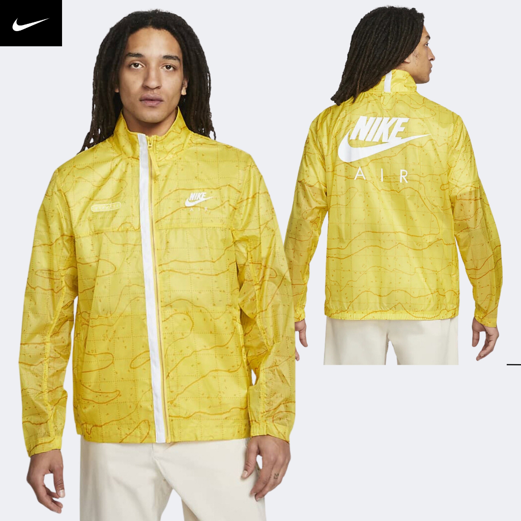 NIKE CHÍNH HÃNG - Áo khoác thể thao nam Nike Air Men's Woven Unlined Jacket Authentic - Yellow