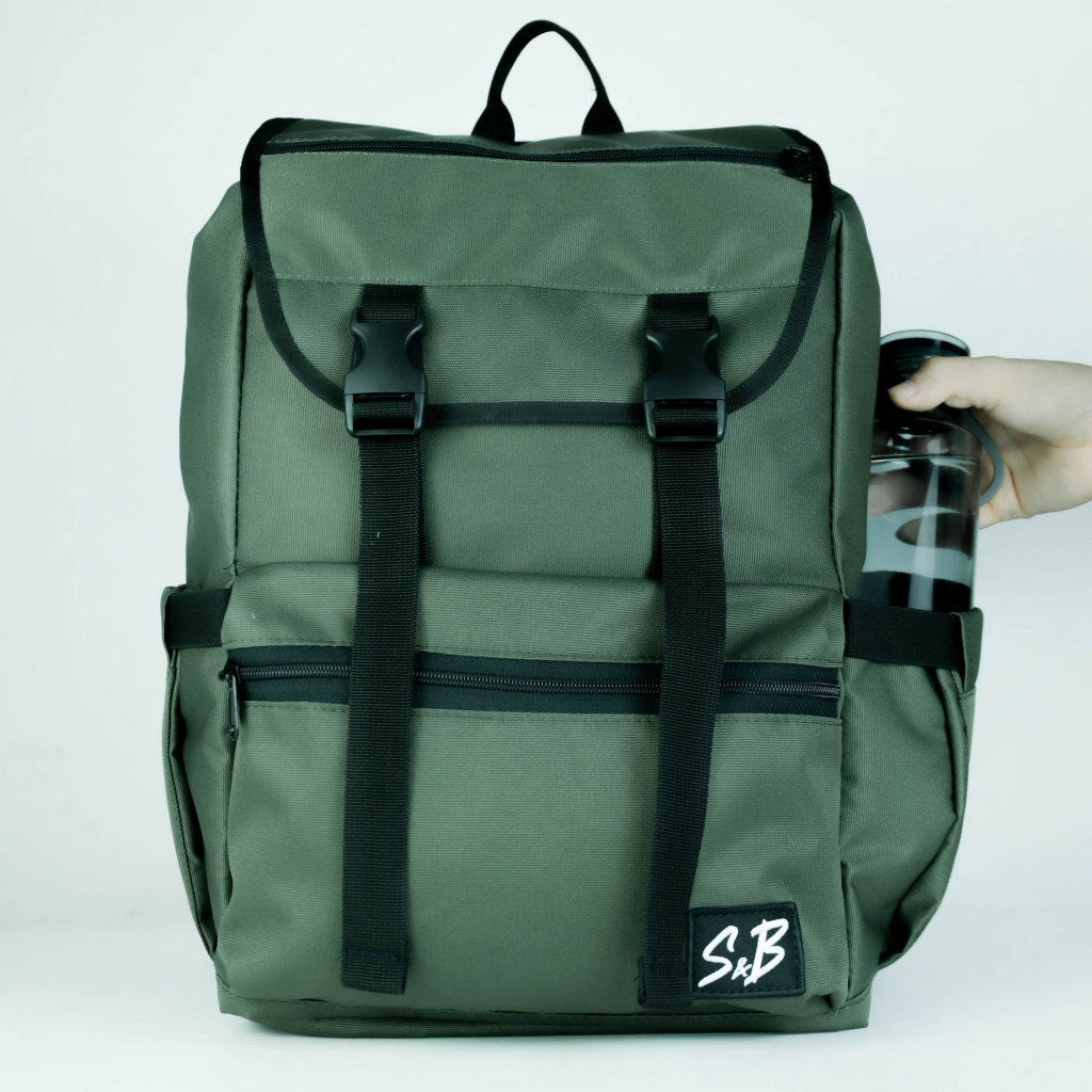 Essentials Backpack - Balo chính hãng thương hiệu S&B màu xanh
