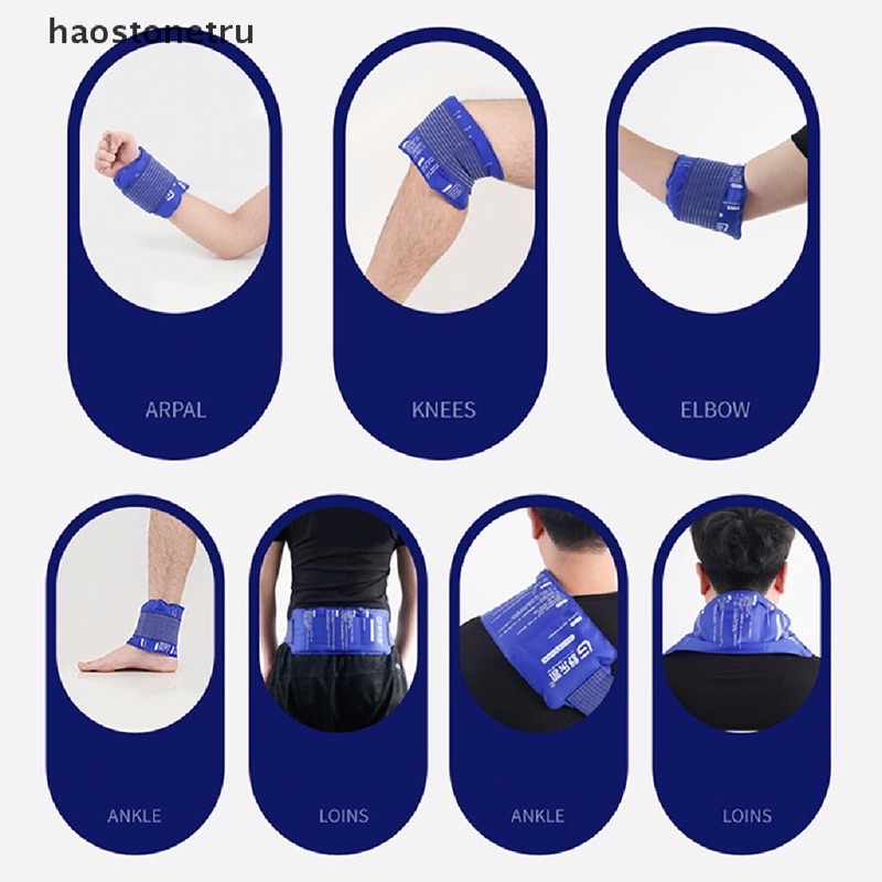 Túi Chườm Đá Dạng Gel - Dùng sau phẫu thuật chấn thương có thể tái sử dụng - kèm dây buộc