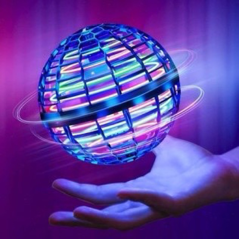 Bóng Bay UFO Quả Cầu Ma Thuật Phát Sáng Lơ Lửng Có Đèn Nhấp Nháy Nhiều Màu Sắc