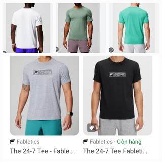Áo thun nam Fabletics áo tập áo thể thao 24/7