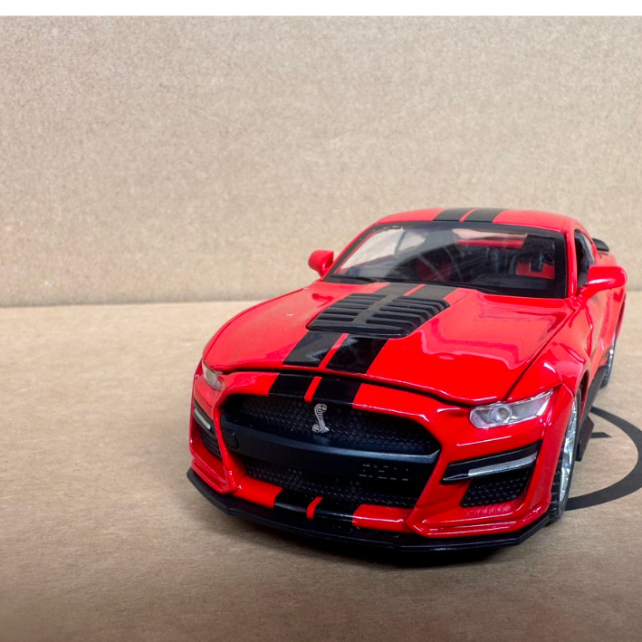 Xe mô hình xe Ford Mustang Shelby GT500 thể thao kim loại Tỉ lệ 1:32 Full tính năng Hiệu ứng ánh sáng và âm thanh