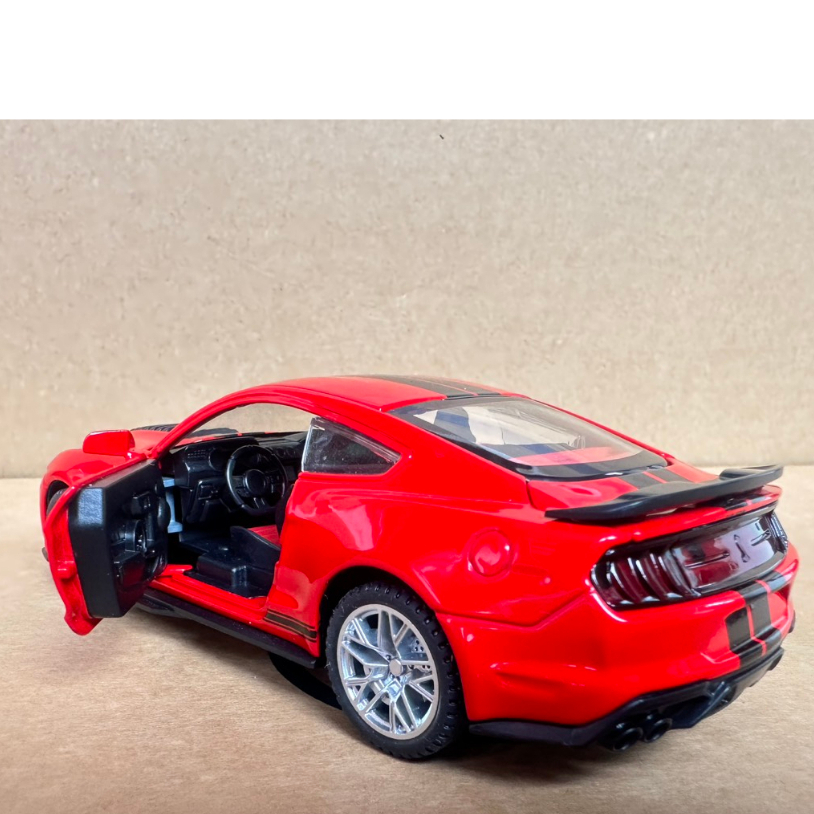Xe mô hình xe Ford Mustang Shelby GT500 thể thao kim loại Tỉ lệ 1:32 Full tính năng Hiệu ứng ánh sáng và âm thanh
