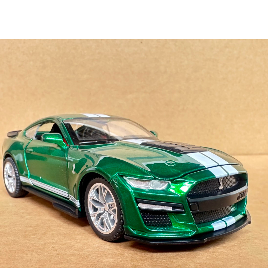 Xe mô hình xe Ford Mustang Shelby GT500 thể thao kim loại Tỉ lệ 1:32 Full tính năng Hiệu ứng ánh sáng và âm thanh